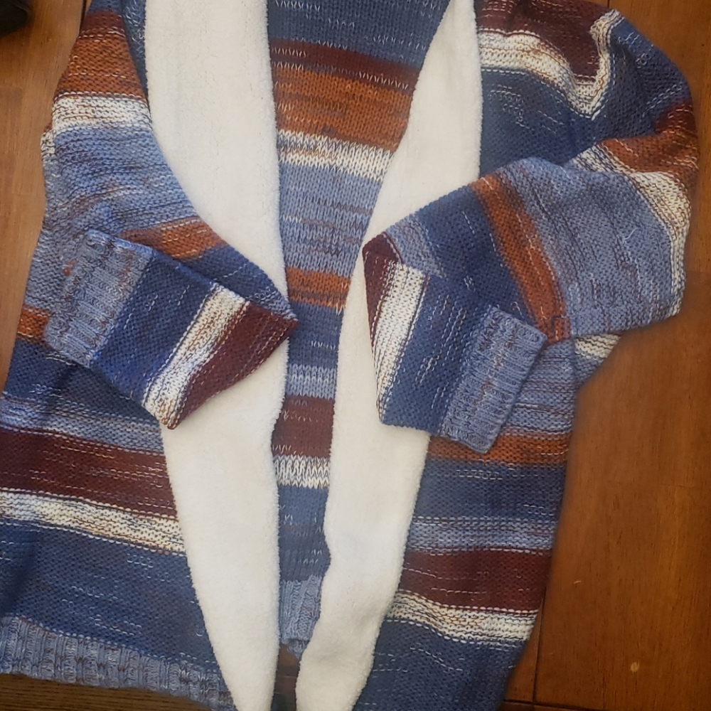 Sweater Cardigan with Hood